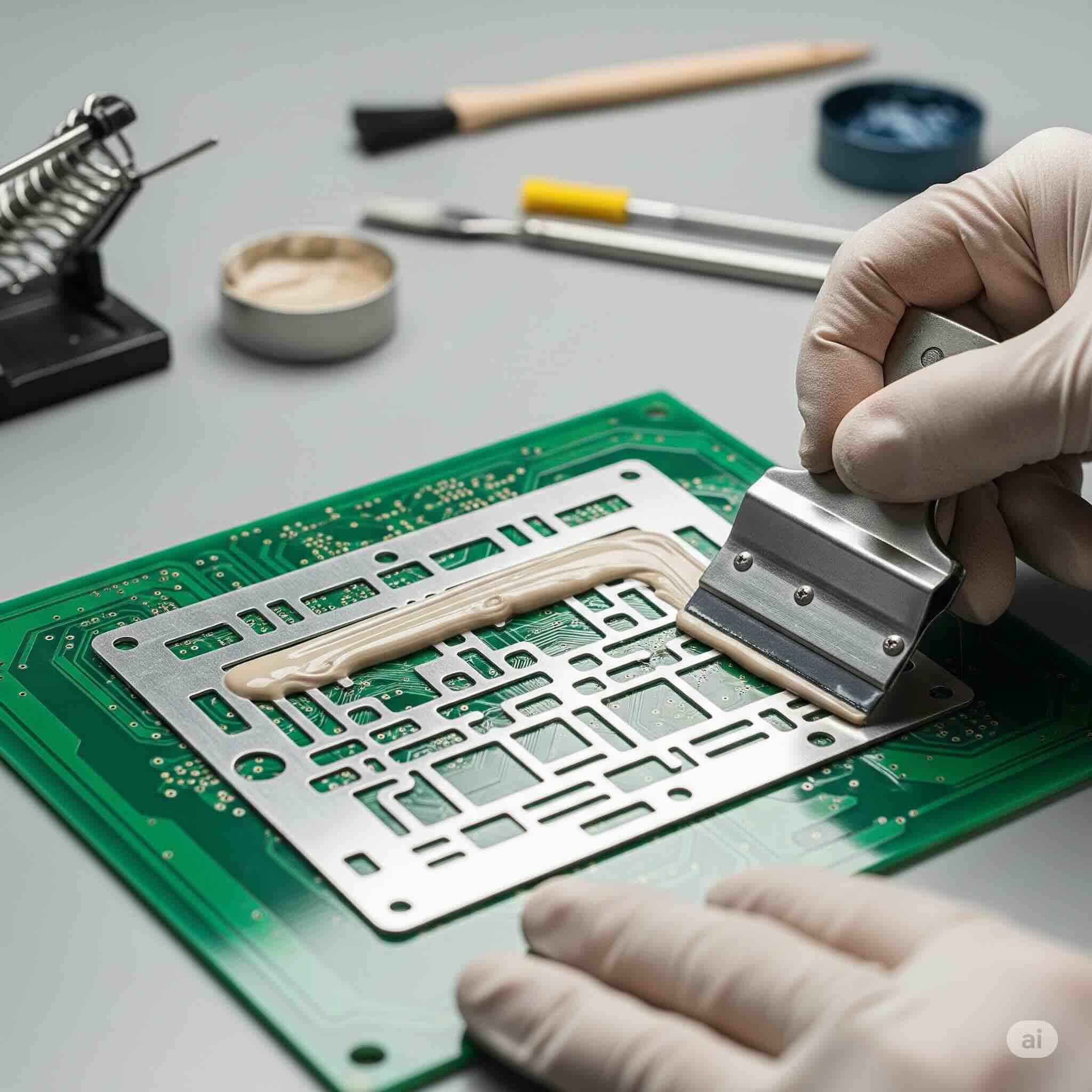 چگونه شابلون مونتاژ SMD بسازیم؟ قیمت استنسیل لیزری مدار چاپی